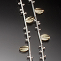 seed 18k leaf long necklace
